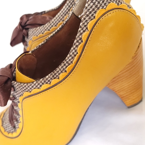 Poetic License Anthropologie Retro 30's Backlash Oxford Pumps Size 6.5M - Picture 5 of 8